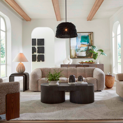 Uttermost Upholstered Chenille Sofa