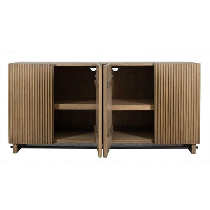 Uttermost Natural Wood 4 Door Cabinet