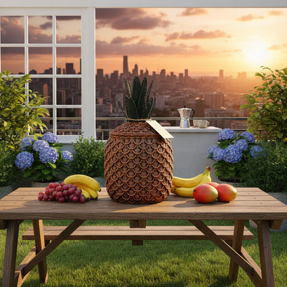 Pineapple Storage Basket Bronze (S) SE