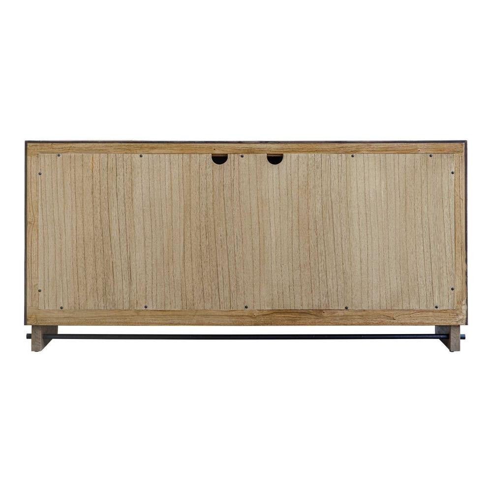 Uttermost Natural Wood 4 Door Cabinet