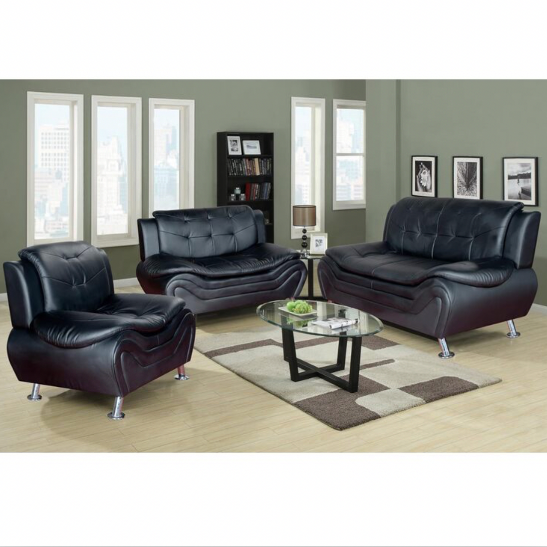 Genuine Modern Sofa & CouchChair - Set of 3