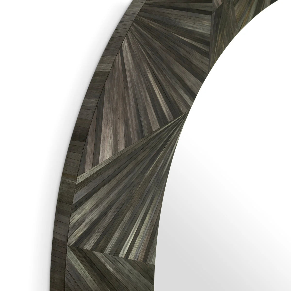 Mirror Cassara Straw Marquetry Charcoal