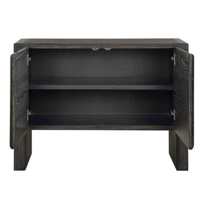 Uttermost Dark Stain 2 Door Cabinet