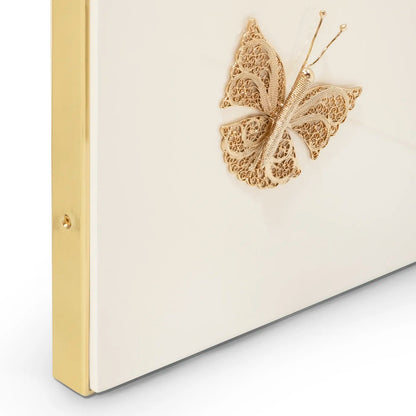 Euphoria Cream Lacquer Metal Frame Screen