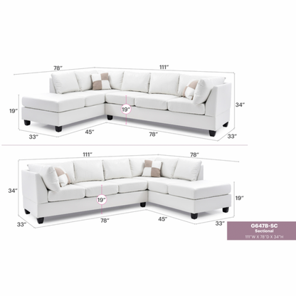 Modern Sectional Sofa - Comfortable & Stylish Seating