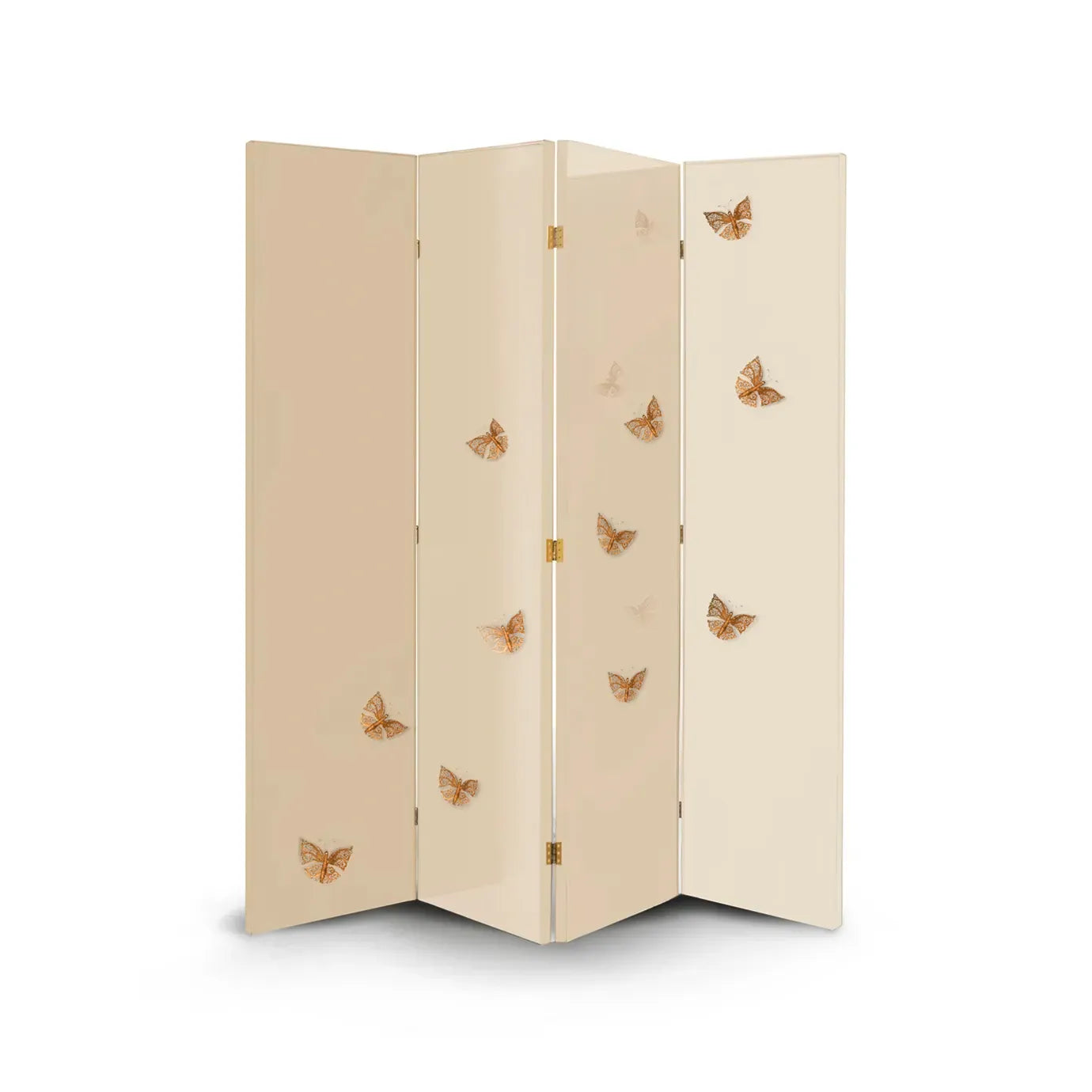 Euphoria Cream Lacquer Metal Frame Screen