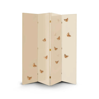 Euphoria Cream Lacquer Metal Frame Screen
