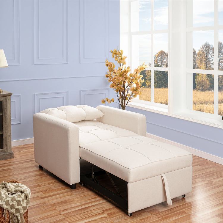 3-in-1 Folding Sofa Bed with Adjustable Backrest