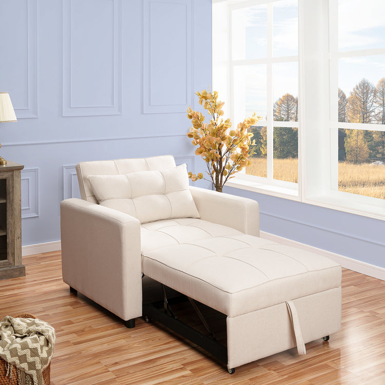 3-in-1 Folding Sofa Bed with Adjustable Backrest