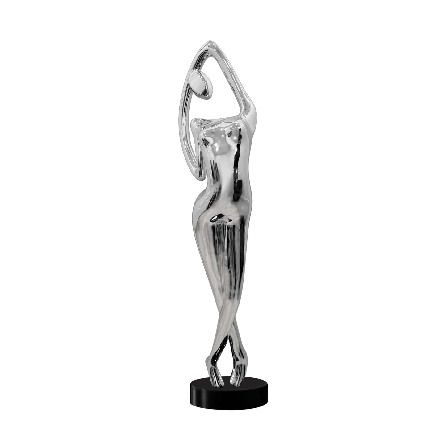 Chrome Woman Sculpture