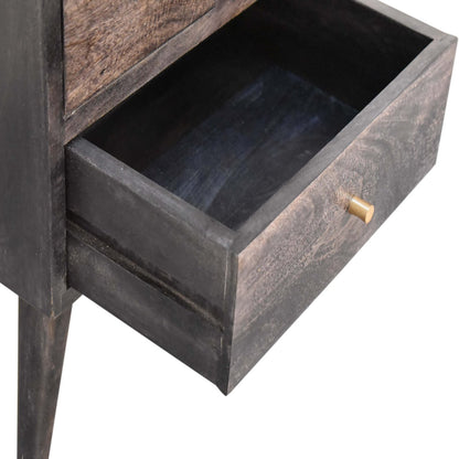 4 Drawer Multi Chestnut Nightstand