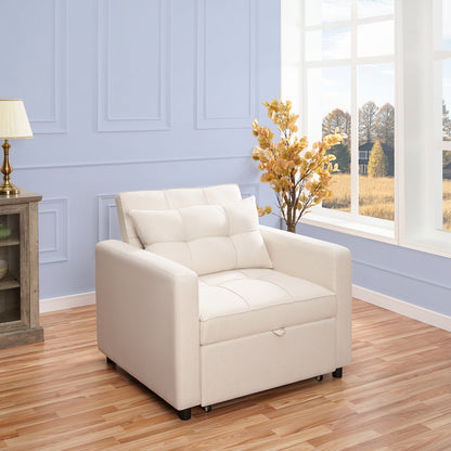 3-in-1 Folding Sofa Bed with Adjustable Backrest